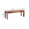 Moon Sheesham Wood 6 Seater dining set with Bench In Rustic Teak Teak Finish