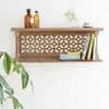 WOODENMOOD Rectangular Wall Rack
