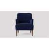 London Accent chair Velvet in Navy Blue Color