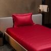 Stoa Paris 300TC UltrSatin Single Bedsheet Set Satin Single Flirty Red