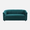 Camro Fabric Sofa (Teal Blue)
