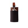 Devansh Solid Wood Electric Wall Light in Brown Colour with Black Shade Count of 1 Light