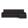 Apollo Compact Sofa (Colour : Graphite Grey, Cushion : Hard, Back Type : High Back, Seating Capacity : Right Aligned 3 Seater + Right Aligned Chaise)