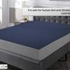 Premium Terry Polyester Fabric Waterproof Mattress Navy Blue Queen 78X60