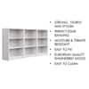 Hexa Engineered Wood Bookshelf Multipurpose Storage Rack in Frosty White Colour
