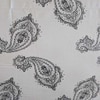 Black And White Floral 330 Tc  Cotton Flat  Queen Size Bedsheet With 2 Pillow Cover