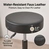 Zen Solid Wood Bar Stool (White Boucle Colour)