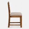 Arbor Dining Chair Set of 2 in Honey Finish with Cushioned Seats in Beige Colour