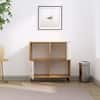Hexa Engineered Wood Bookshelf Multipurpose Storage Rack in Giant Wood and Frosty White Colour