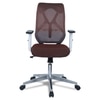 Wiwngas Mid Back Ergonomic Chair in Brown Colour