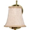 Devansh Gold Wall Mounted Lamp With Beige Jute Shade