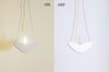 Trio White Curved Wood Pendant Light
