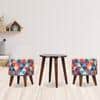 Nova Solid Wood  Ottomon in  Multicolor Colour