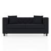 Windsor Premium 2 Seater Fabric Sofa in Deep blue velvet Colour