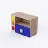 Building Blocks Storage Unit In Oak & Blue Colour