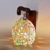 Devansh Solid Wood Electric Wall Light in Brown Colour with Multi Shade Count of 1 Light