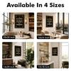 The Castle Decor Alcohol Quote Wall Art Framed Painting 16x24 Inch