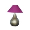 Joanna Metal Table Lamp With Maroon Cotton Shade