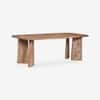 Serenzia Franz Solid Wood 6 Seater Dining Table in Limewash Finish