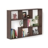 BLUEWUD Xude Engineered Wood Wall Mount Wall Shelf, Display Rack (Wenge)
