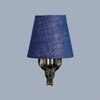 Devansh Metal Electric Wall Light in Antique Gold Colour with Blue Shade Count of 1 Light