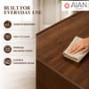 AIAN Cecil King Size Storage Bed with Drawers Walnut