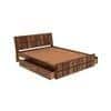 Hainan Platform Storage Queen Bed In Brown Finish