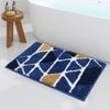 Luxe Home Macau Trangle Bath Mat (40x60 cm)- Blue