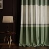 Stoa Paris Satin Long Door Curtain, 70% Blackout Curtains, Sun Protection, Set of 1, Versailles - Majestic Meadow