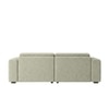 Sophisticated Wood Right Aligned 2-Seater With Upholstery Non Storage Sofa In White Colour