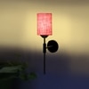 Devansh Metal Electric Wall Light in Black Colour with Pink Shade Count of 1 Light