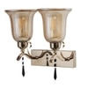 Eliante Modern Wall Lights Mild Steel & Glass Material Gold & Champaign Finish