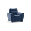 Adelaide Premium 1 Seater Fabric Sofa in Lapis Blue Colour