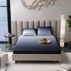 Stoa Paris 300TC UltrSatin King Bedsheet Set Satin King Black Grey