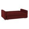 Medas 3 Pull Out Sofa Cum Bed In Maroon Colour