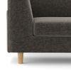 Rubik Premium 2 Seater Fabric Sofa in Smoke Colour