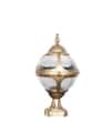 BAYVIEW Antique Gold Outdoor Pedestal Gate Light