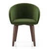 Meryl Fabric Lounge Chair in Olive Colour
