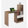 Bliss Study Table Exotic Teak & Frosty White