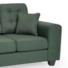 Payton 2 Seater Fabric Sofa in Fern Green Colour