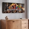 Luxury Action Theme Pop Art Canvas Wall Painting Living Room Decor 22x46 Inch