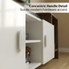Bluewud Optimal Engineered Wood Tvcabinet In Brown Maple & White Finish
