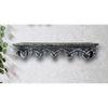 Viviani Grey Colour Solid Wood Handcarved Floating Wall shelf