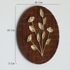 W-Arkar Abstract Metal Wall Decor in Gold Set of 1