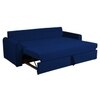 Clevam 3 Seater Pull Out Sofa cum Bed  in Navy Blue Colour