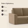 Kowloon Sectional 3 Seater Pull Out  Sofa Cum Bed with Storage in Fawn Velvet Colour