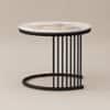 Luxury Modern Marble Finish Nesting Coffee Table Set of 2