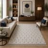 Imperial Knots Grey and Ivory Hand Woven Dhurrie 5x8 Feet