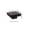 Montreal Sheesham Wood Coffee Table In Mahogany Finish