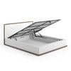 Baltoro Engineered Wood Queen Size Hydraulic Storage Bed In White Finish
